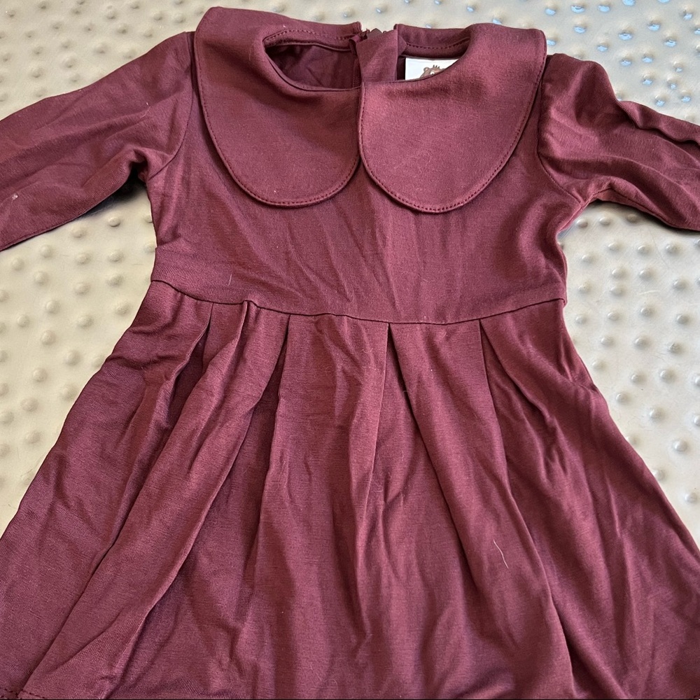 Monkey motion maroon dress